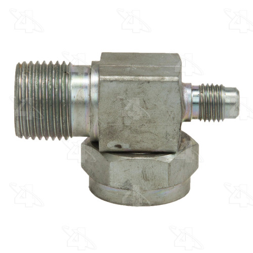Four Seasons 90 Degree Rotolock to Male Insert O-Ring with R12 Service Port, Steel, Adapter 12730