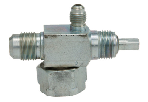 Four Seasons 90 Degree Tube-O to Male Flare w/ R12 Service Port, Steel, Adapter, A/C Fitting for 2024 GMC 2.7L (Canyon) 12918