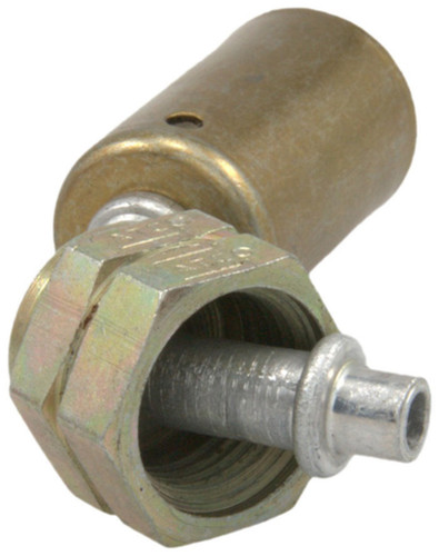 Four Seasons 90 Degree Female Metric O-Ring, Aluminum, Standard Dia. Beadlock, A/C Fitting 14686