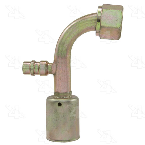 Four Seasons 90 Degree Female O-Ring Long Pilot w/ R134a Service Port, Stl, Std Dia. Beadlock 14960