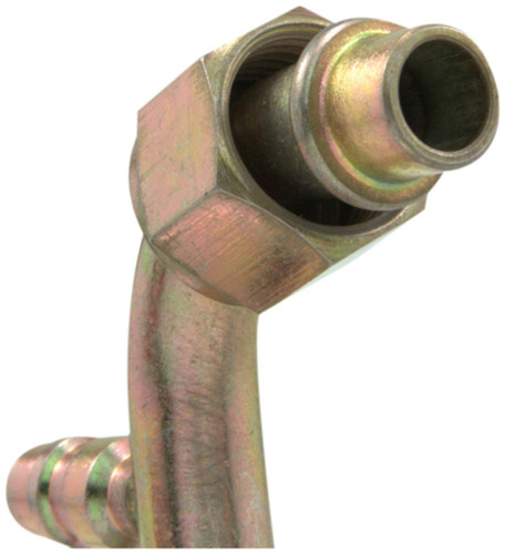 Four Seasons 90 Degree Female O-Ring Long Pilot w/ R134a Service Port, Stl, Std Dia. Beadlock 14960