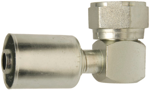 Four Seasons 90 Degree Female O-Ring Short Drop, Steel, Standard Dia. Beadlock A/C Fitting 15211