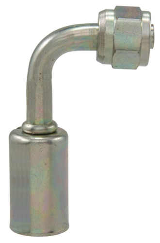 Four Seasons 90 Degree Female O-Ring Long Pilot, Steel, Standard Dia. Beadlock A/C Fitting 14226