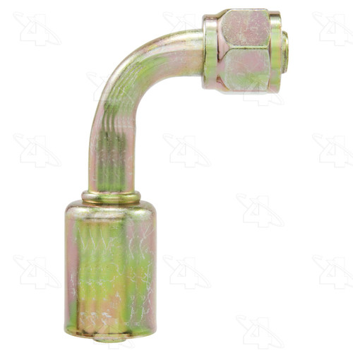 Four Seasons 90 Degree Female O-Ring Long Pilot, Steel, Standard Dia. Beadlock A/C Fitting 14228