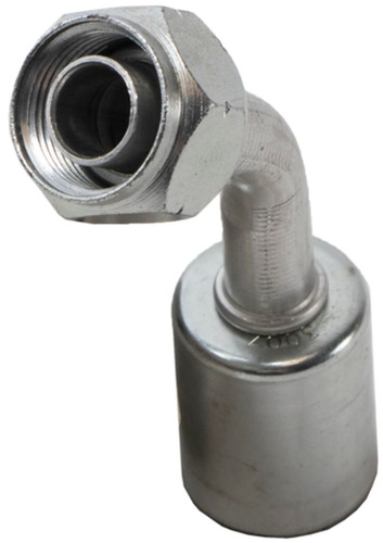 Four Seasons 45 Degree Female Metric O-Ring, Aluminum, Standard Dia. Beadlock, A/C Fitting 14520