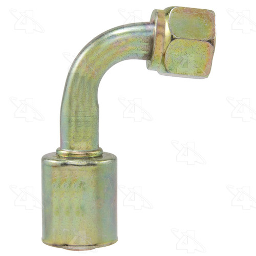 Four Seasons 90 Degree Female O-Ring Long Pilot, Steel, Standard Dia. Beadlock A/C Fitting 16612
