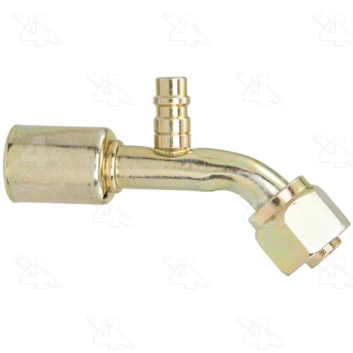 Four Seasons 45 Degree Female O-Ring Long Pilot w/ R134a Service Port, Stl, Std Dia. Beadlock 15943
