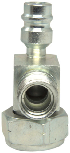 Four Seasons 90 Degree Tube-O to Male Insert O-Ring w/ R134a Port, Steel, Service Valve 18914