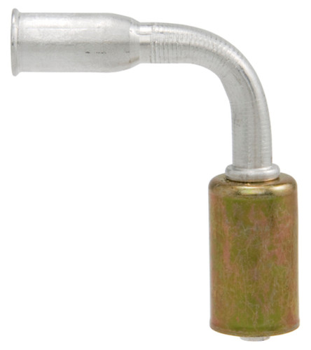Four Seasons 90 Degree Female Springlock, Aluminum, Standard Diameter Beadlock, A/C Fitting 17936