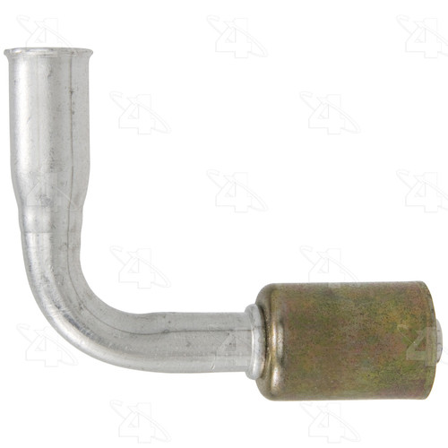 Four Seasons 90 Degree Female Springlock, Aluminum, Standard Diameter Beadlock, A/C Fitting 17938