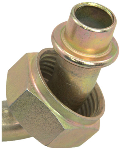 Four Seasons 90 Degree Tube-O (1"-14), Steel, Standard Diameter Beadlock A/C Fitting 18953