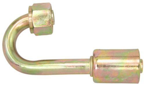 Four Seasons 180 Degree Female O-Ring Long Pilot, Steel, Standard Dia. Beadlock A/C Fitting 18954
