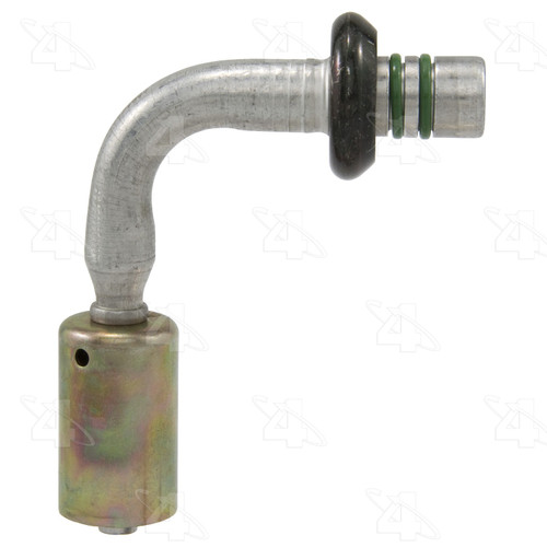 Four Seasons 90 Degree Male Springlock, Aluminum, Standard Diameter Beadlock, A/C Fitting 17966