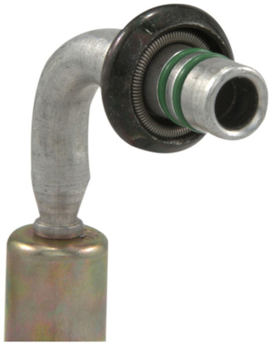Four Seasons 90 Degree Male Springlock, Aluminum, Standard Diameter Beadlock, A/C Fitting 17966