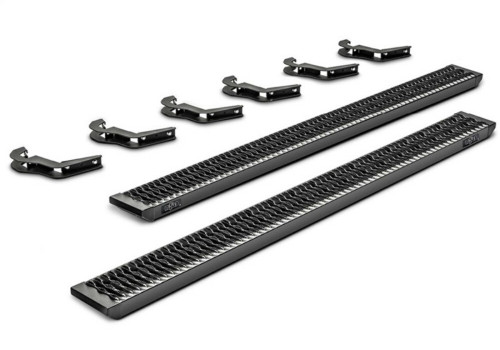 N-Fab Growler Fleet for 07-18 Chevy/GMC 1500 / 08-10 Chevy/GMC 2500 Crew Cab - Cab Length - Tex. Black