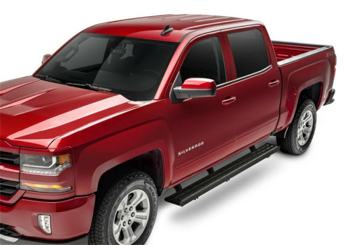 N-Fab Growler Fleet for 07-18 Chevy/GMC 1500 / 08-10 Chevy/GMC 2500 Crew Cab - Cab Length - Tex. Black
