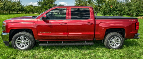 N-Fab Growler Fleet for 07-18 Chevy/GMC 1500 / 08-10 Chevy/GMC 2500 Crew Cab - Cab Length - Tex. Black