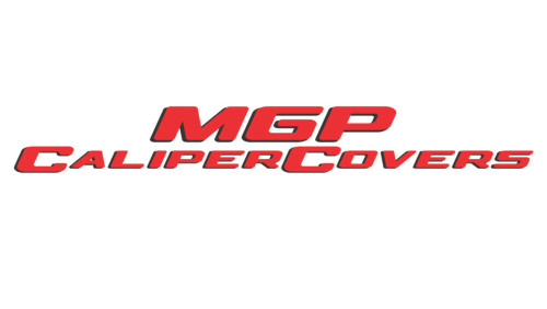 MGP 4 Caliper Covers Engraved Front Gen 5/Camaro Engraved Rear Gen 5/SS Red Finish Silver Characters