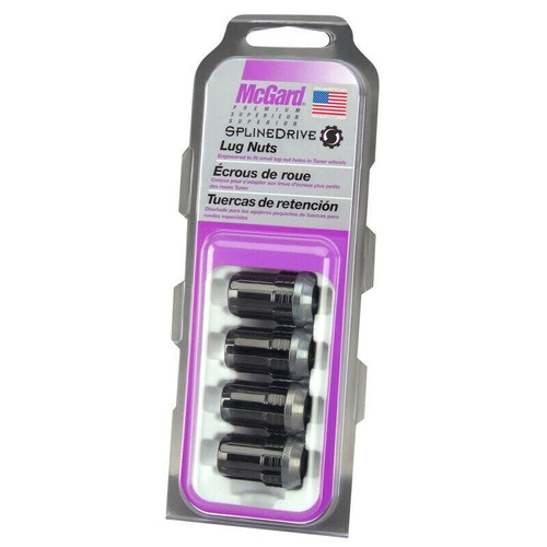 McGard Tuner Style Cone Seat Lug Nuts-Black | 65357BK