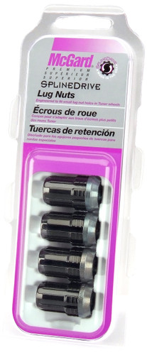 McGard Tuner Style Cone Seat Lug Nuts-Black | 65354BK