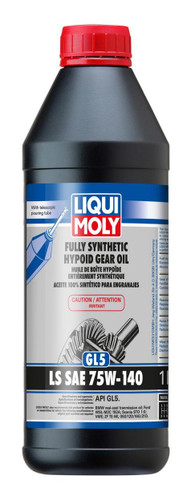 LIQUI MOLY 1L Fully Synthetic Hypoid Gear Oil For (GL5) LS SAE 75W140