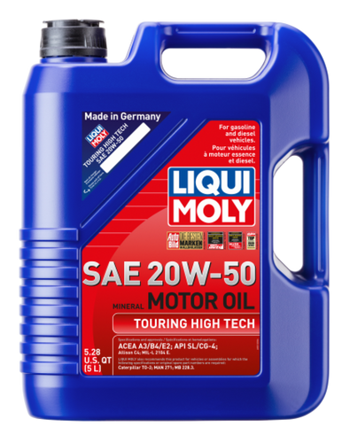 LIQUI MOLY 5L Touring High Tech Motor Oil 20W50 - Single