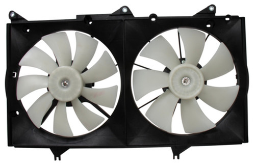 Four Seasons Radiator / Condenser Fan Motor Assembly for 2002-2008 Lexus/Toyota 3.0L 3.3L (ES300, Camry, Solara) 75366