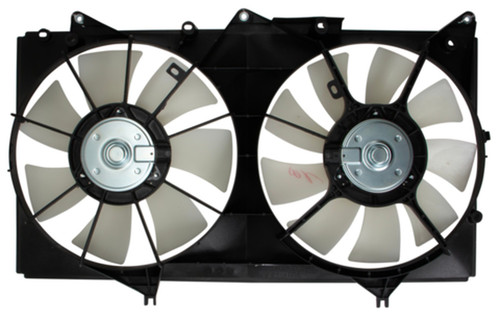 Four Seasons Radiator / Condenser Fan Motor Assembly for 2002-2008 Lexus/Toyota 3.0L 3.3L (ES300, Camry, Solara) 75366