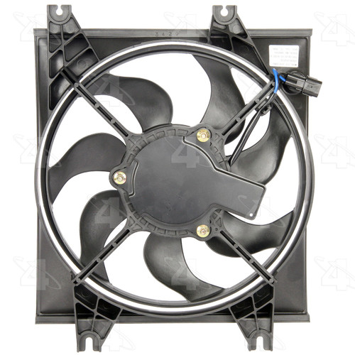 Four Seasons Condenser Fan Motor Assembly for 2000-2006 Hyundai (Accent) 75391