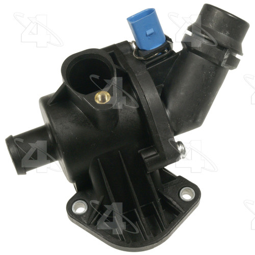 Four Seasons Outlet and Thermostat Housing Kit with Thermostat for 2002-2006 Audi 1.8L (A4, A4 Quattro) 85960