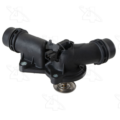 Four Seasons Water Outlet with Thermostat for 1999-2006 BMW 3.0L 2.5L (320i, 325Ci, 325i, 325xi) 86177