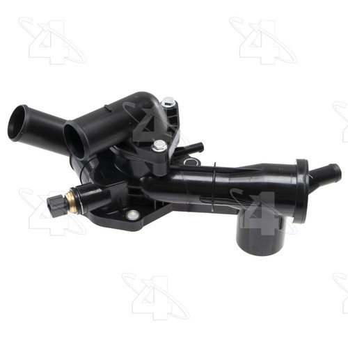 Four Seasons Outlet and Thermostat Housing Kit with Thermostat for 2001-2006 Hyundai/Kia 2.4L (Sonata, Optima) 86245