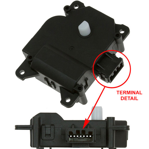 GPD HVAC Actuator 1712323 for 2003-2009 Cadillac 2.8L 6.0L (CTS, SRX)