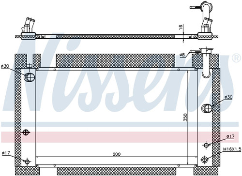 Nissens Radiator 646809 for 2004-2009 Toyota 1.5L (Prius)