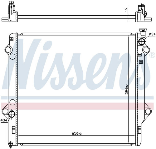 Nissens Radiator 646863 for 2007-2014 Toyota 4.0L (FJ Cruiser)