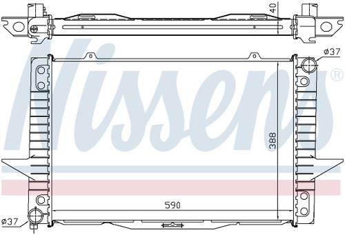 Nissens Radiator 65536A for 1998-2001 Volvo 2.4L 2.3L (S70, V70)