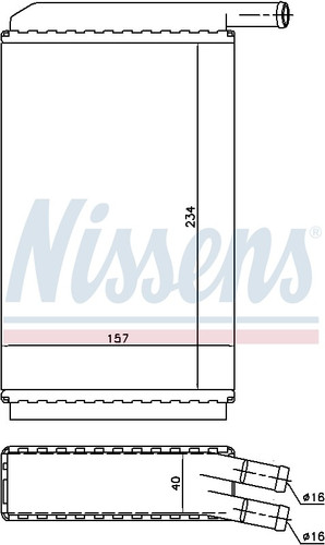 Nissens HVAC Heater Core 73940 for 1985-1993 Audi/Porsche/Volkswagen 1.8L 2.2L (4000, 4000 Quattro, Coupe, Quattro)
