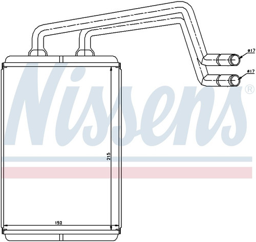 Nissens HVAC Heater Core 77612 for 2001-2008 Hyundai 2.0L 2.7L (Elantra, Tiburon)