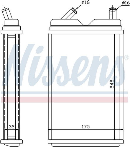 Nissens HVAC Heater Core 73624 for 1983-1990 Volvo 2.3L 2.4L (760)