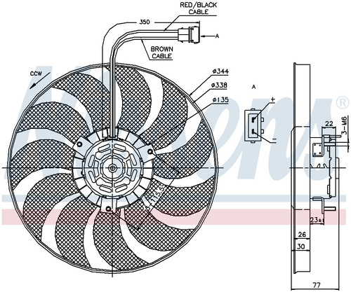 Nissens A/C Condenser Fan 85676