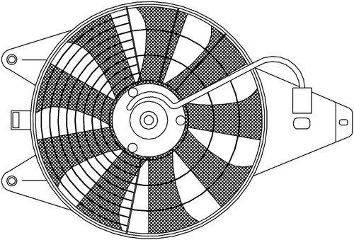 Nissens A/C Condenser Fan Assembly 85375 for 1995-2004 Kia 2.4L 1.6L (Magentis, Sephia)