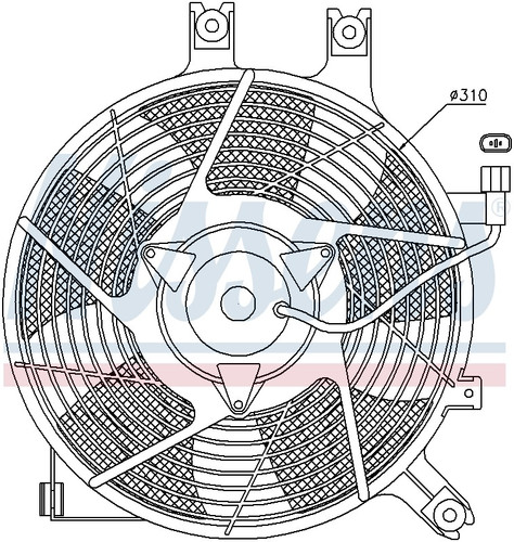 Nissens A/C Condenser Fan Assembly 85384