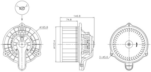 Nissens Blower Motor Assembly 87564 for 2017-2020 Hyundai 1.4L 2.0L (Elantra)