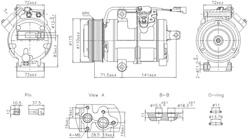 Nissens 10S20C Compressor with Clutch 891060