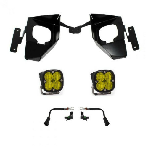 Baja Designs Fog Pocket Kit W/C - Amber for 2016-2018 Silverado Squadron Sport