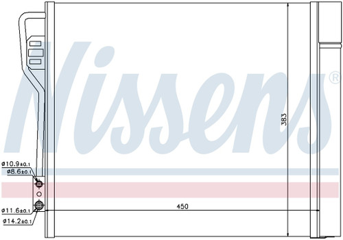 Nissens Air Conditioning Condenser/Receiver Drier Assembly 940185 for 2007-2018 Smart 1.0L 0.8L (Fortwo)