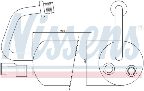 Nissens Air Conditioning Receiver Drier 95211 for 1999-2002 Mercury 2.5L (Cougar, Mystique)