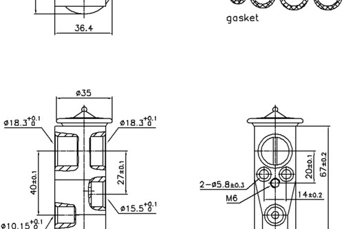 Nissens Air Conditioning Expansion Valve 999444 for 2006-2020 Lexus/Scion/Toyota 1.8L 2.4L (CT200h, HS250h, iQ, xB)