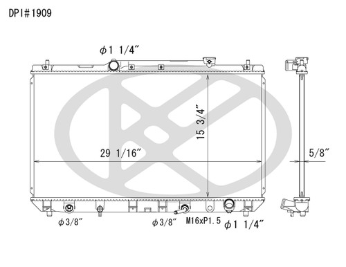 Koyorad Radiator A1909 for 1997-2001 Toyota 2.2L (Camry, Solara)