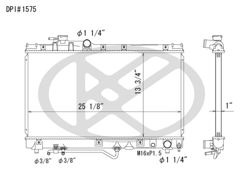 Koyorad Radiator A1575 for 1994-1999 Toyota 2.2L (Celica)